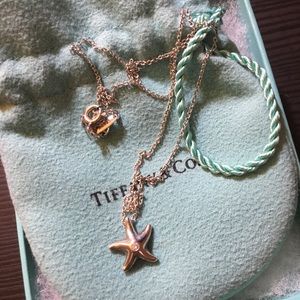 Tiffany starfish necklace with diamond